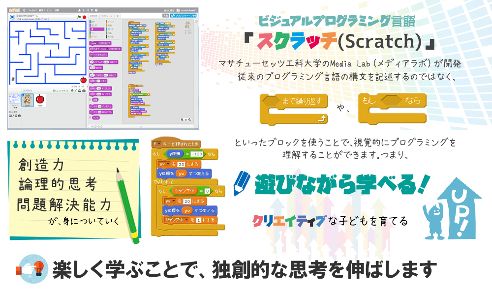 【習い事】小学生用のプログラミング用ソフトは「Scratch（スクラッチ）」が最適？